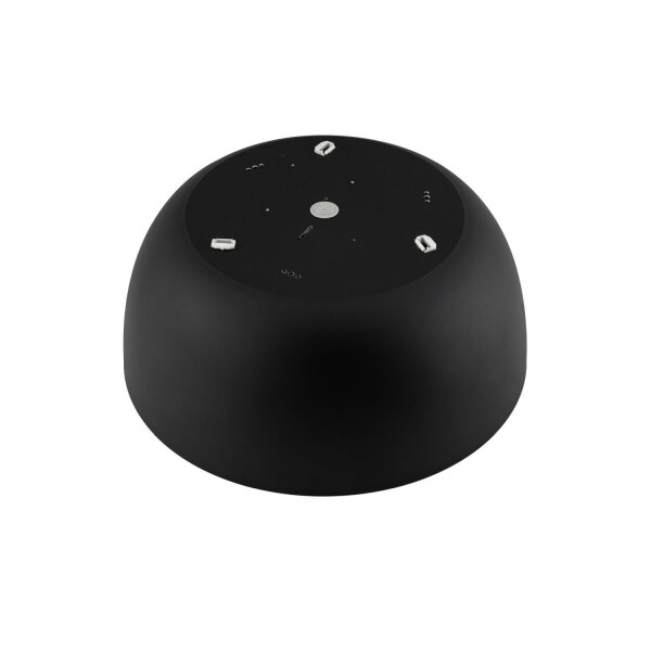 Plafonnier noir métal 3-flmg confortable E27 Ø38 cm