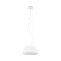 Suspension Blanc M&eacute;tal &Oslash;38 cm rond E27...
