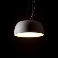 Suspension Blanc Métal Ø38 cm rond E27...