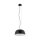 Lampe à suspendre noire métal Ø38 cm rond E27 réglable