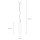 Suspension moderne en anthracite 24/120 cm