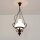 Lampe à suspendre en bois véritable verre métal style campagnard E27