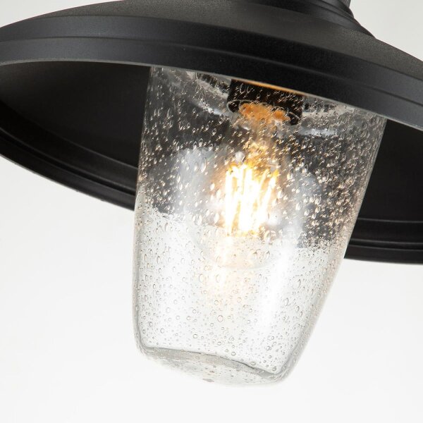 Lampe de plafonnier extérieur ajustable max. 1,3 m noir E27 IP44