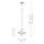 Lampe de plafonnier extérieur ajustable max. 1,3 m noir E27 IP44