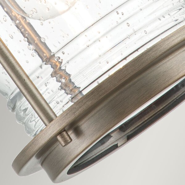 Applique extérieure aluminium verre hauteur 34,6 cm IP44 E27