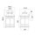 Applique extérieure aluminium verre hauteur 34,6 cm IP44 E27