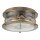 Plafonnier extérieur aluminium verre L : 30,5 cm IP44 E27