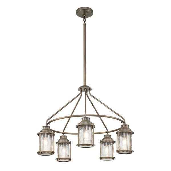 Plafonnier extérieur réglable L : 62,5 cm 5x E27 IP44