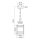 Suspension extérieure réglable en hauteur E27 IP44 Vintage