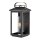 Applique murale dextérieur Vintage E27 IP44 H : 51,8 cm Noir
