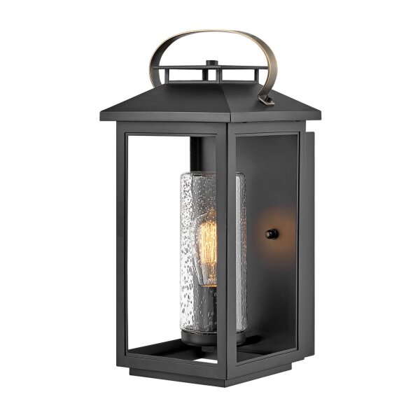 Lampe dextérieur murale résistante aux intempéries H : 44,5 cm IP44 noir E27