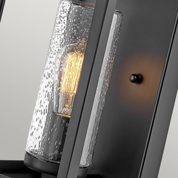 Lampe dextérieur murale résistante aux intempéries H : 44,5 cm IP44 noir E27