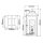 Lampe dextérieur murale résistante aux intempéries H : 44,5 cm IP44 noir E27