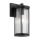 Lampe dextérieur murale IP44 H : 29 cm verre aluminium noir
