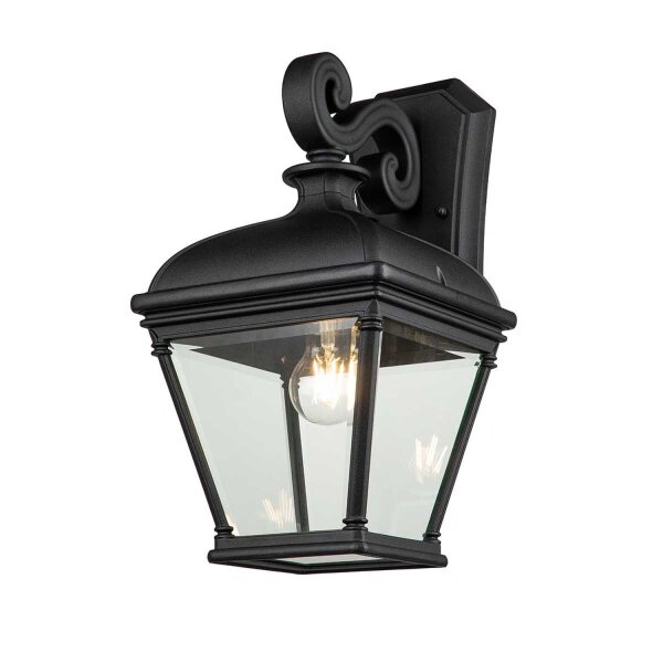 Applique murale extérieure noir hauteur 42,2 cm IP44 E27