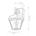 Applique extérieure aluminium verre hauteur 27,4 cm IP44 E27