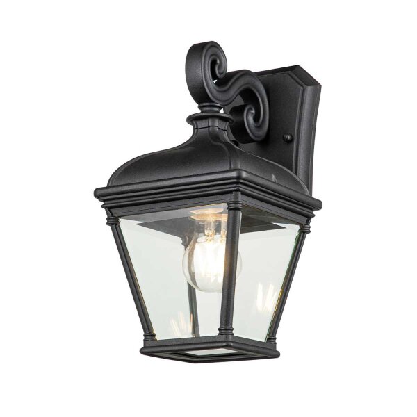 Applique extérieure Noir H : 33,4 cm IP44 Vintage Design