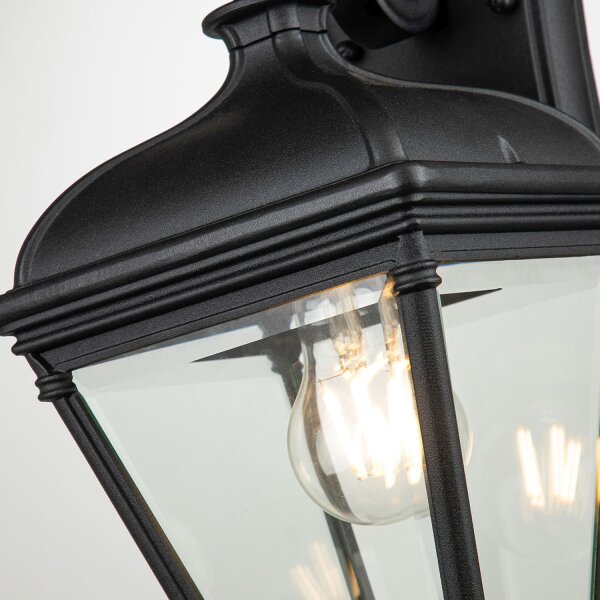 Applique extérieure Noir H : 33,4 cm IP44 Vintage Design
