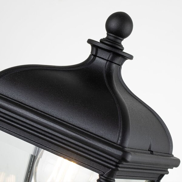 Lampe de socle 39,3 cm IP44 noir E27 chemin de jardin