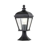 Lampe de socle 39,3 cm IP44 noir E27 chemin de jardin