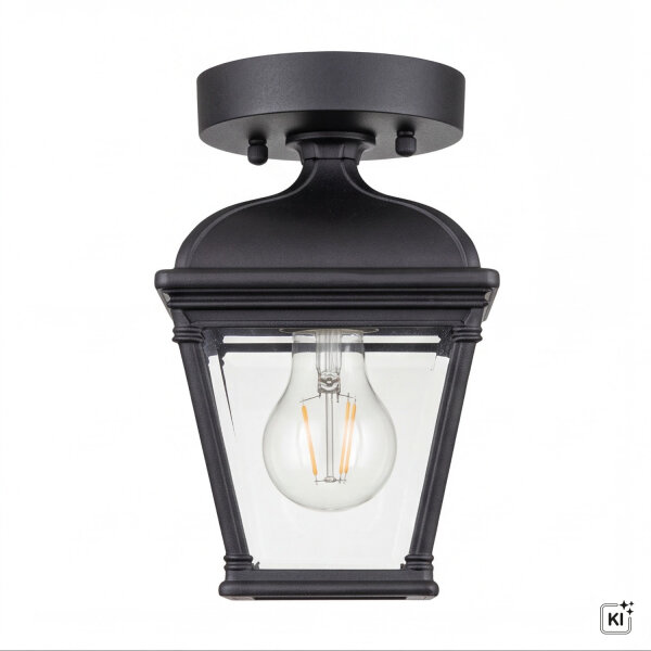 Lampe dextérieur E27 IP44 Vintage plafond entrée CHELTENHAM