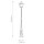 Lampe sur mât 216,4 cm IP44 Vintage Noir E27 Chemin de jardin
