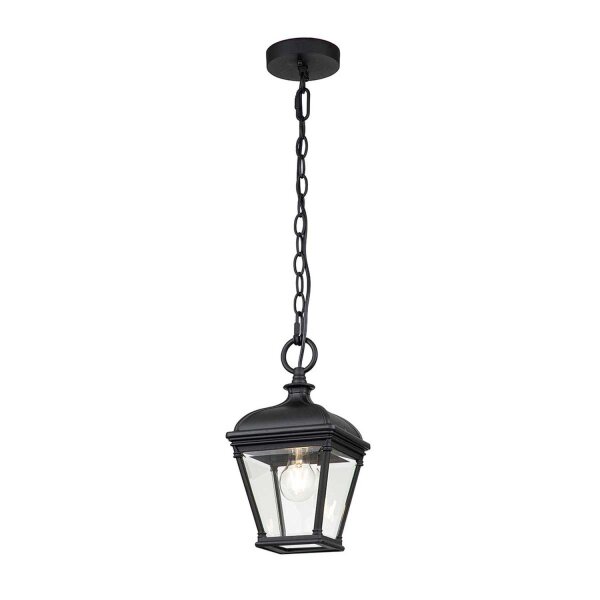 Lampe dextérieur noire L : 18 cm H : max. 141,2 cm E27