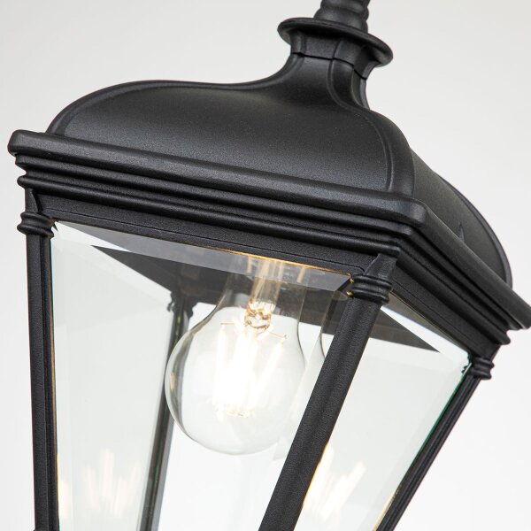 Lampe dextérieur noire L : 18 cm H : max. 141,2 cm E27