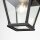 Lampe dextérieur noire L : 18 cm H : max. 141,2 cm E27