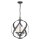 Suspension extérieure métal verre 3x E14 IP44 Ø 41 cm