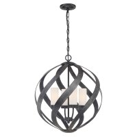 Lampe à suspendre ronde Ø50 cm 4x E14...