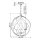 Lampe à suspendre ronde Ø50 cm 4x E14 Outdoor Terrasse