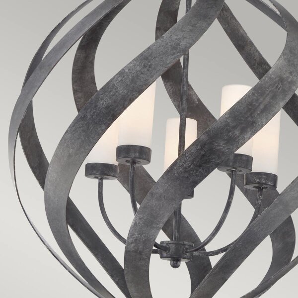 Lampe dextérieur suspendue Ø 66 cm grande hauteur réglable IP44 E14