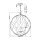 Lampe dextérieur suspendue Ø 66 cm grande hauteur réglable IP44 E14