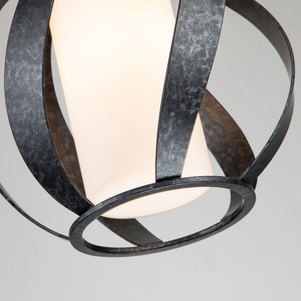 Lampe dextérieur verre métal E27 IP44 H : max. 287,3 cm Moderne