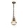 Suspension extérieure aluminium verre L : 17,8 cm rond IP44