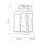 Applique extérieure aluminium verre H : 30,5 cm IP44 E27 Gris