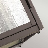 Applique extérieure aluminium verre H : 37,2 cm...