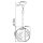 Suspension extérieure ronde Ø 25,5 cm E27 IP44 en fer antique