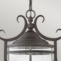 Suspension extérieure verre aluminium E14 IP44...