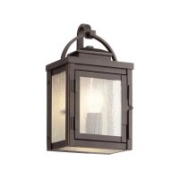 Lampe dextérieur murale aluminium verre IP44 H :...