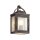 Lampe dextérieur murale aluminium verre IP44 H : 27,9 cm Vintage