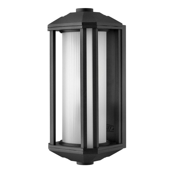 Applique extérieure verre aluminium E27 IP44 hauteur 38,3 cm