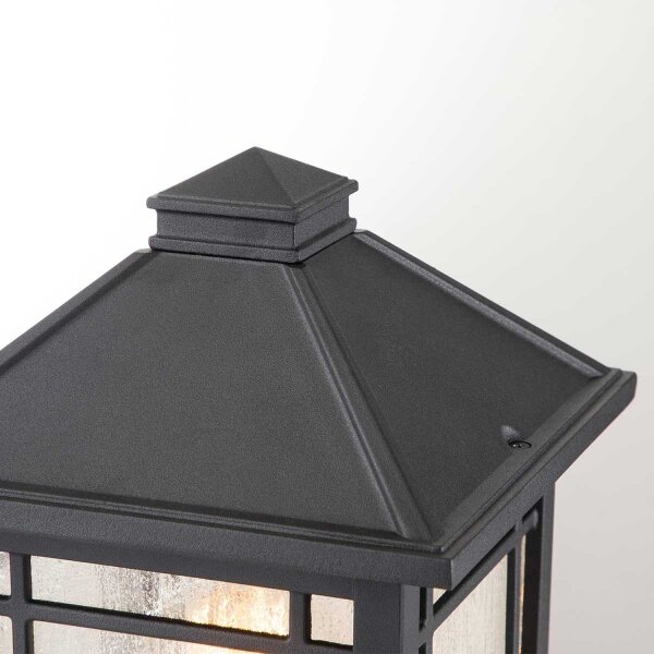 Lampe de socle jardin E27 IP44 hauteur 44,5 cm noir