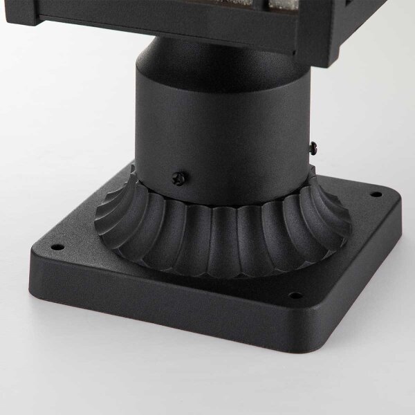Lampe de socle jardin E27 IP44 hauteur 44,5 cm noir