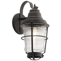 Lampe dextérieur mur alu verre vintage H : 55,1 cm...