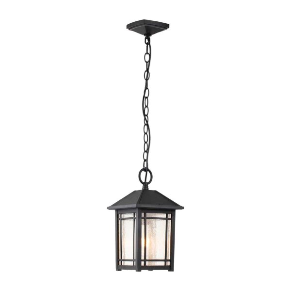 Lampe à suspendre extérieure Vintage E27 IP44 noire réglable en hauteur