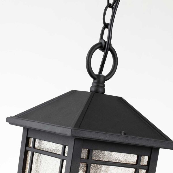 Lampe à suspendre extérieure Vintage E27 IP44 noire réglable en hauteur