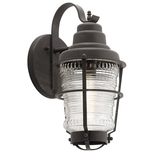 Lampe dextérieur vintage mur alu verre 45,7 cm de haut IP44 E27