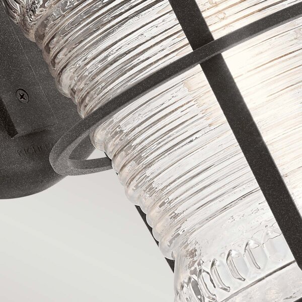 Lampe dextérieur vintage mur alu verre 45,7 cm de haut IP44 E27